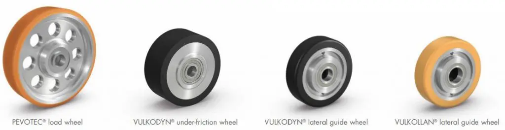 ruedas para atracciones de alta velocidad