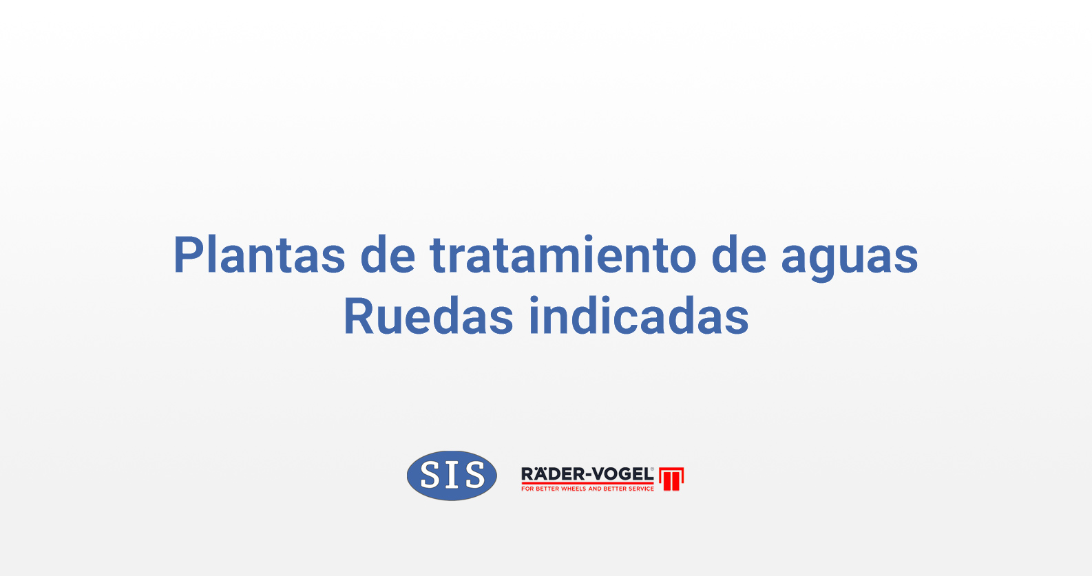 ruedas plantas tratamiento de aguas